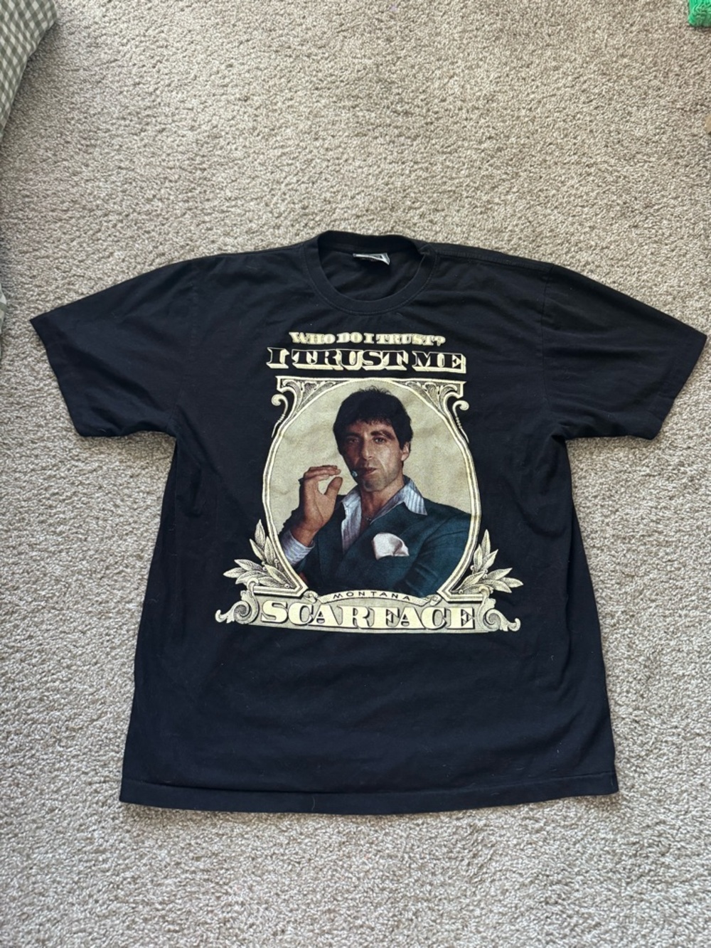 Vintage Scarface Clothing Co Shirt Mens XL Tony Montana Y2k Black graphic tee